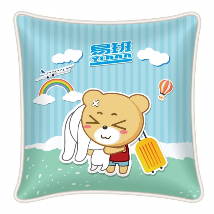 【标准款】易班熊靠枕抱枕方枕45*45cm